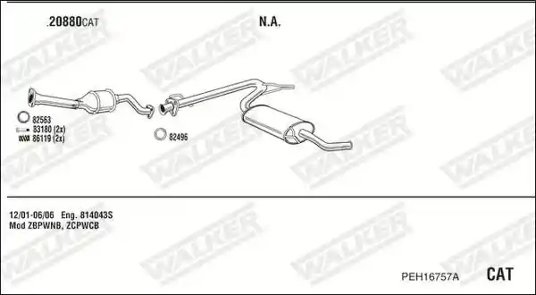 WALKER PEH16757A
