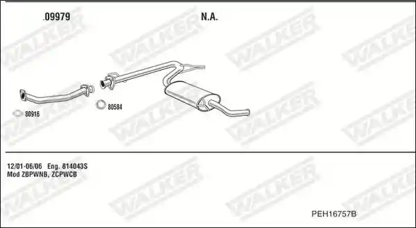 WALKER PEH16757B