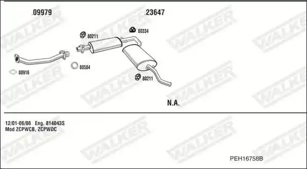 WALKER PEH16758B