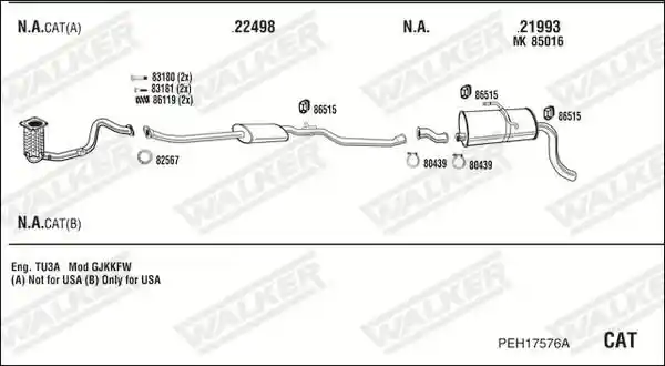 WALKER PEH17576A