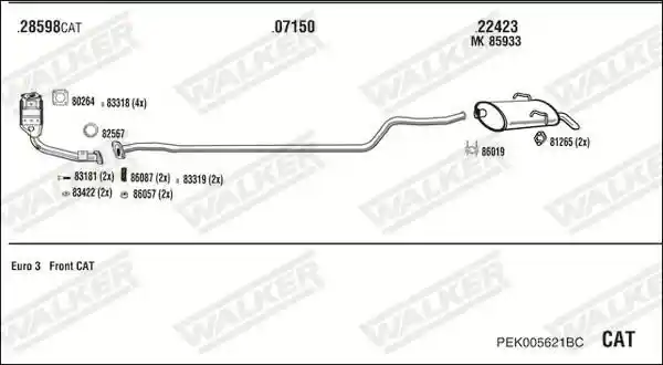 WALKER PEK005621BC