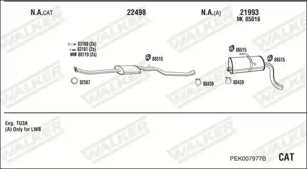 WALKER PEK007977B