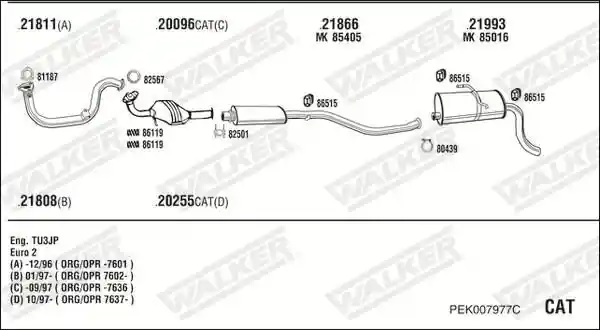 WALKER PEK007977C