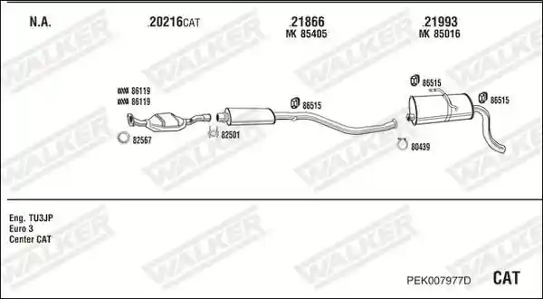 WALKER PEK007977D