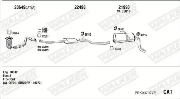 WALKER PEK007977E