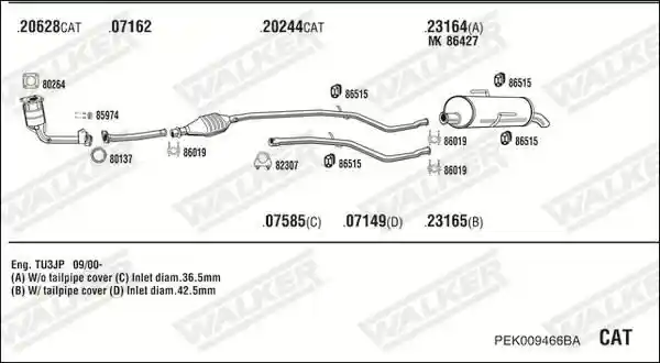 WALKER PEK009466BA