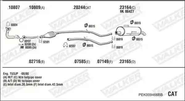 WALKER PEK009466BB