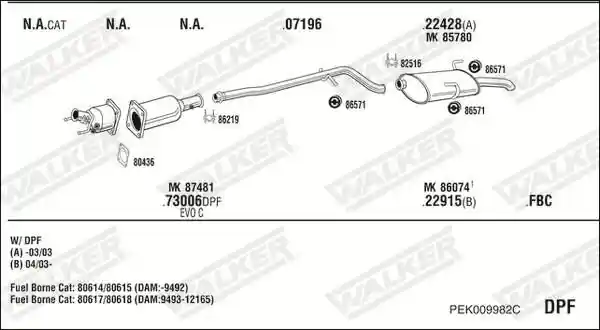 WALKER PEK009982C