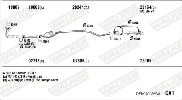 WALKER PEK010285CA
