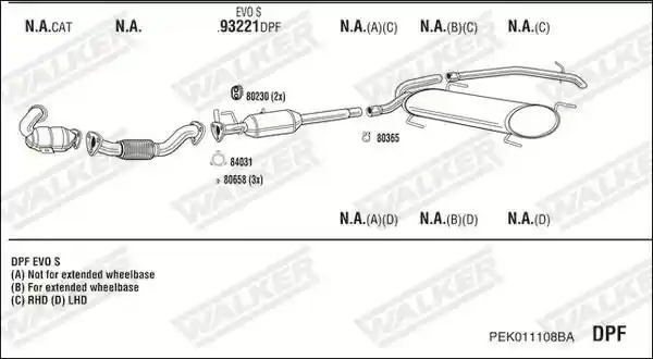WALKER PEK011108BA