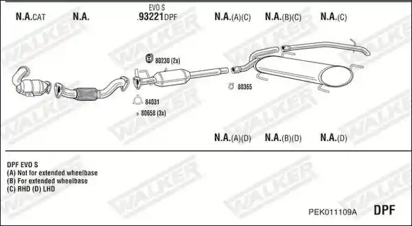 WALKER PEK011109A