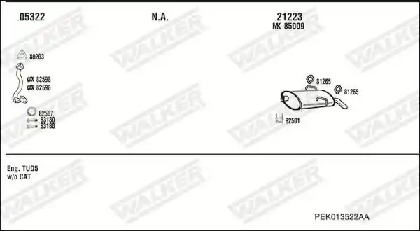 WALKER PEK013522AA