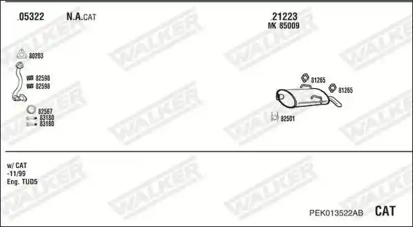 WALKER PEK013522AB