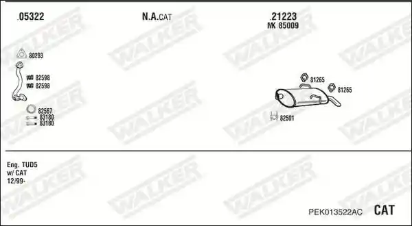 WALKER PEK013522AC