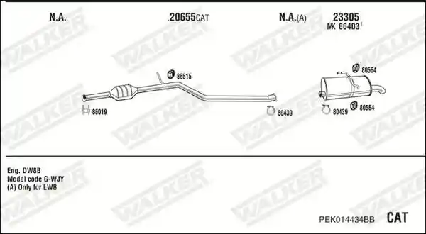 WALKER PEK014434BB