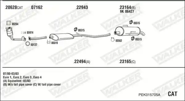 WALKER PEK015705A