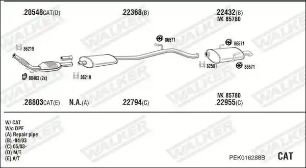 WALKER PEK016288B