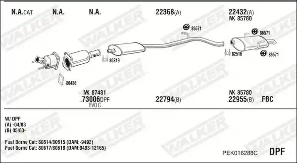 WALKER PEK016288C