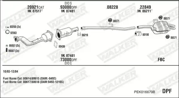WALKER PEK016670B
