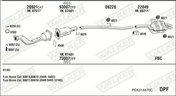 WALKER PEK016670C