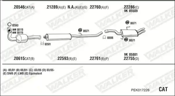 WALKER PEK017226