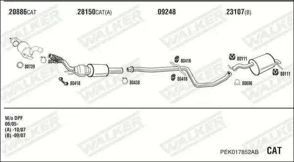 WALKER PEK017852AB