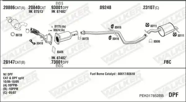 WALKER PEK017852BB