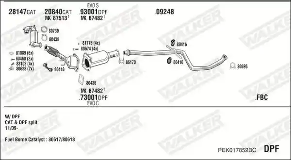 WALKER PEK017852BC
