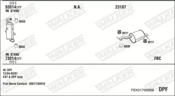 WALKER PEK017986BB