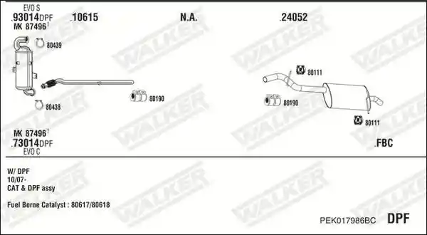 WALKER PEK017986BC