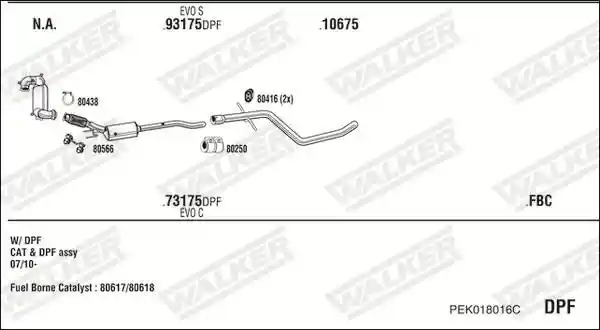 WALKER PEK018016C