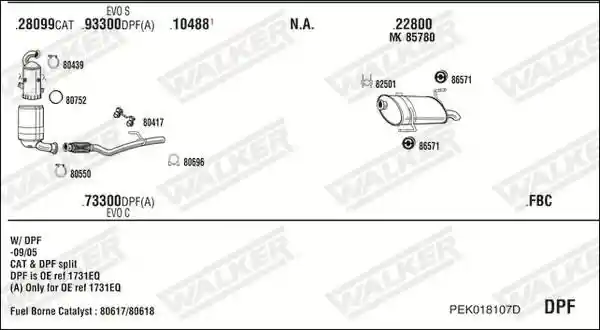 WALKER PEK018107D
