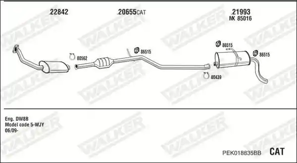WALKER PEK018835BB