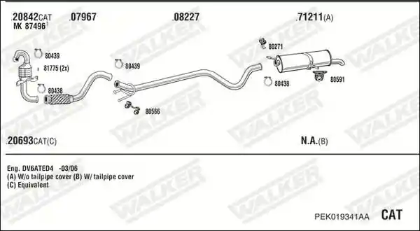 WALKER PEK019341AA