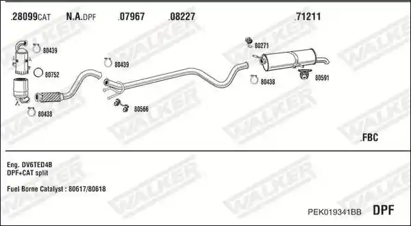 WALKER PEK019341BB