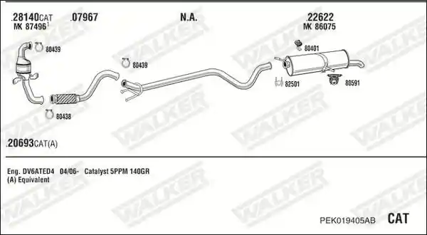 WALKER PEK019405AB