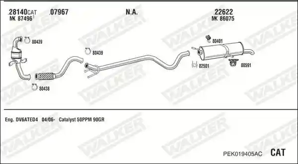 WALKER PEK019405AC