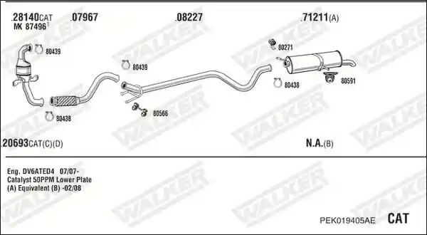 WALKER PEK019405AE