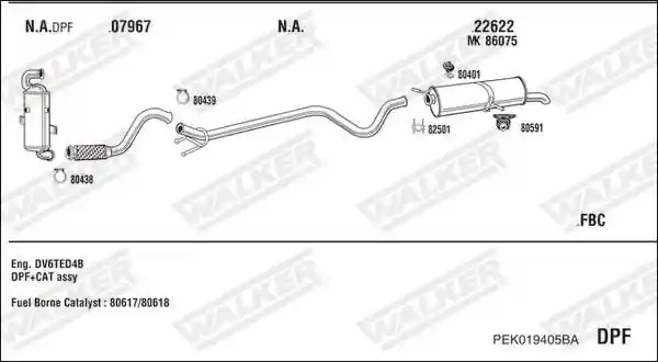 WALKER PEK019405BA