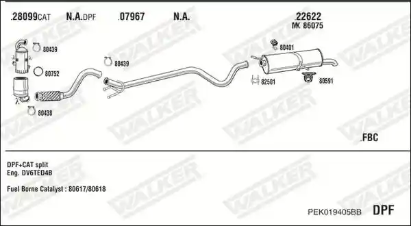 WALKER PEK019405BB