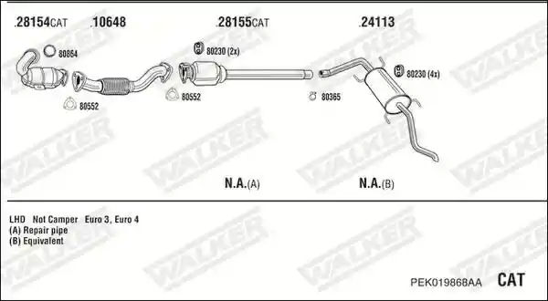 WALKER PEK019868AA