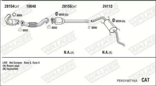 WALKER PEK019871AA