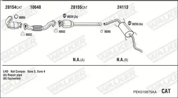 WALKER PEK019875AA