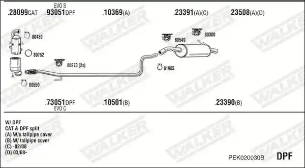 WALKER PEK020030B