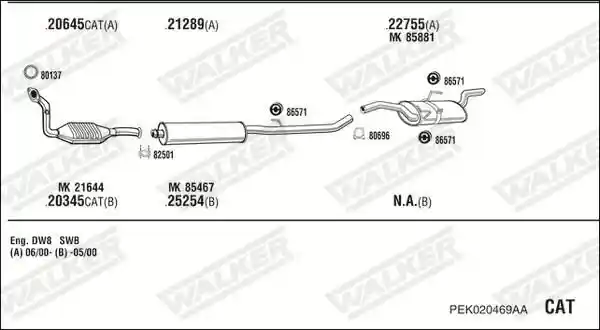 WALKER PEK020469AA