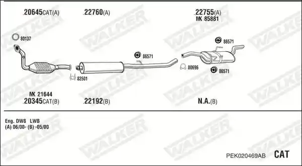 WALKER PEK020469AB