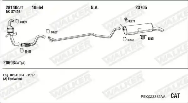 WALKER PEK023382AA