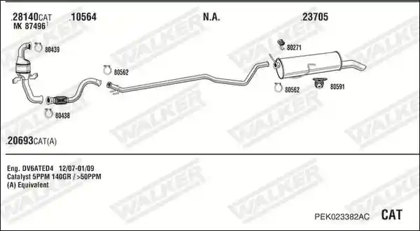 WALKER PEK023382AC