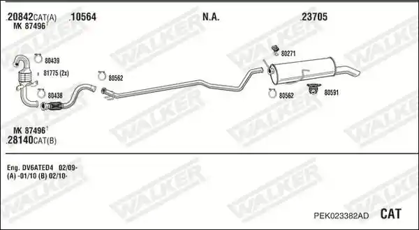 WALKER PEK023382AD
