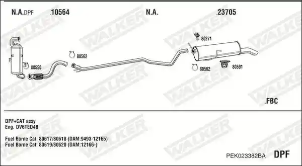 WALKER PEK023382BA